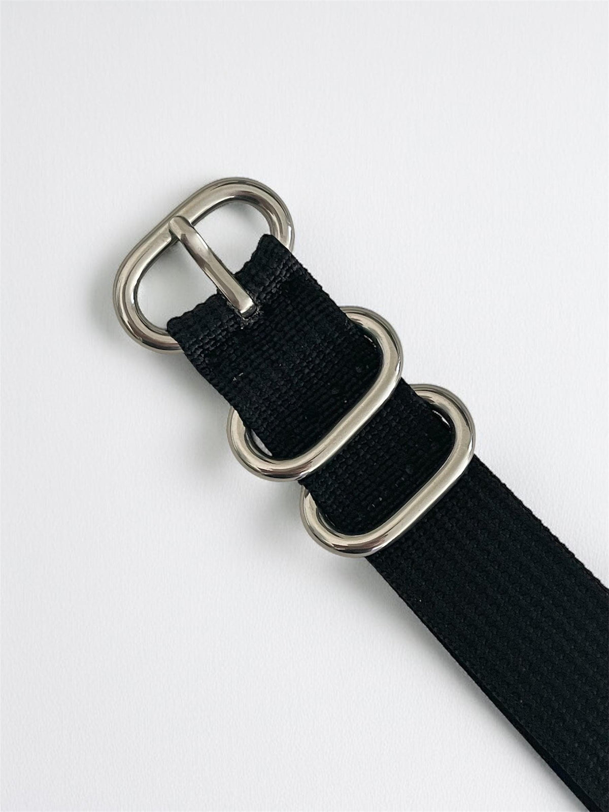 Black NATO Strap, Silver Buckle