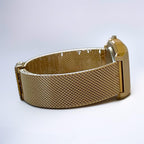 Custom Casio F91W Watch, Gold, Gold Metal Band