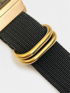 Custom Casio F91W Watch, Gold, Black NATO Strap