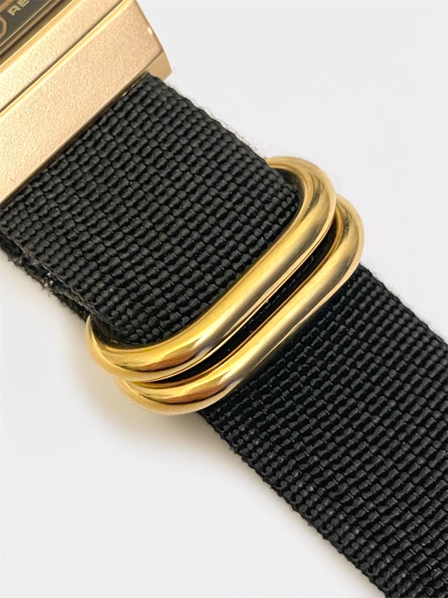 Custom Casio F91W Watch, Gold, Black NATO Strap