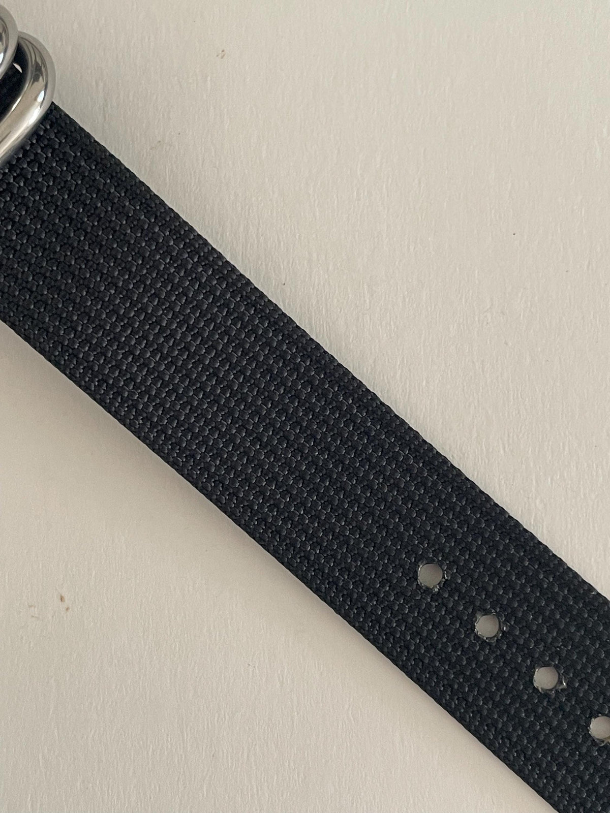 Black NATO Strap, Silver Buckle