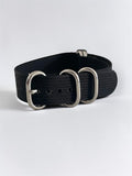 Black NATO Strap, Silver Buckle