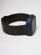 Custom Casio F91W Watch, Blue, Black Metal Band