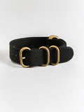 Black NATO Strap, Gold Buckle