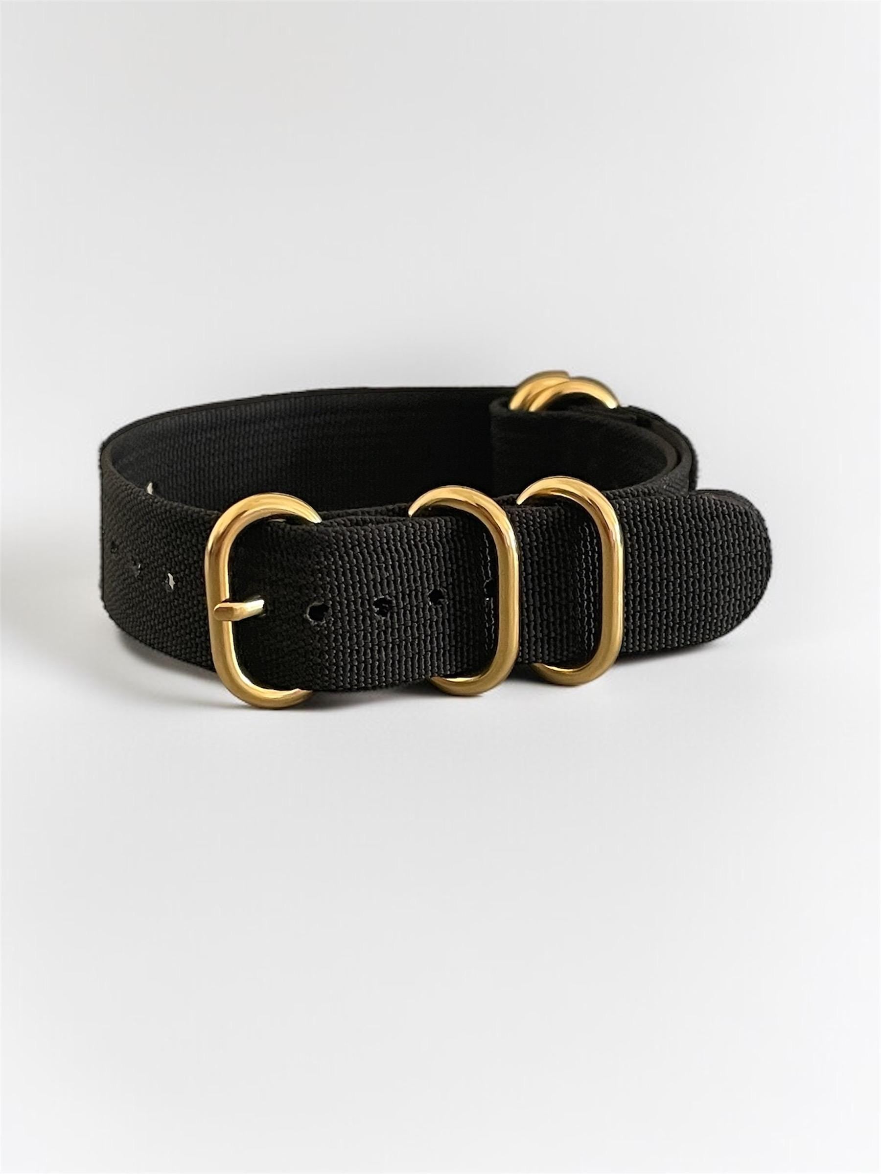 Black NATO Strap, Gold Buckle