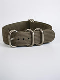 Army Green NATO Strap, Silver Buckle