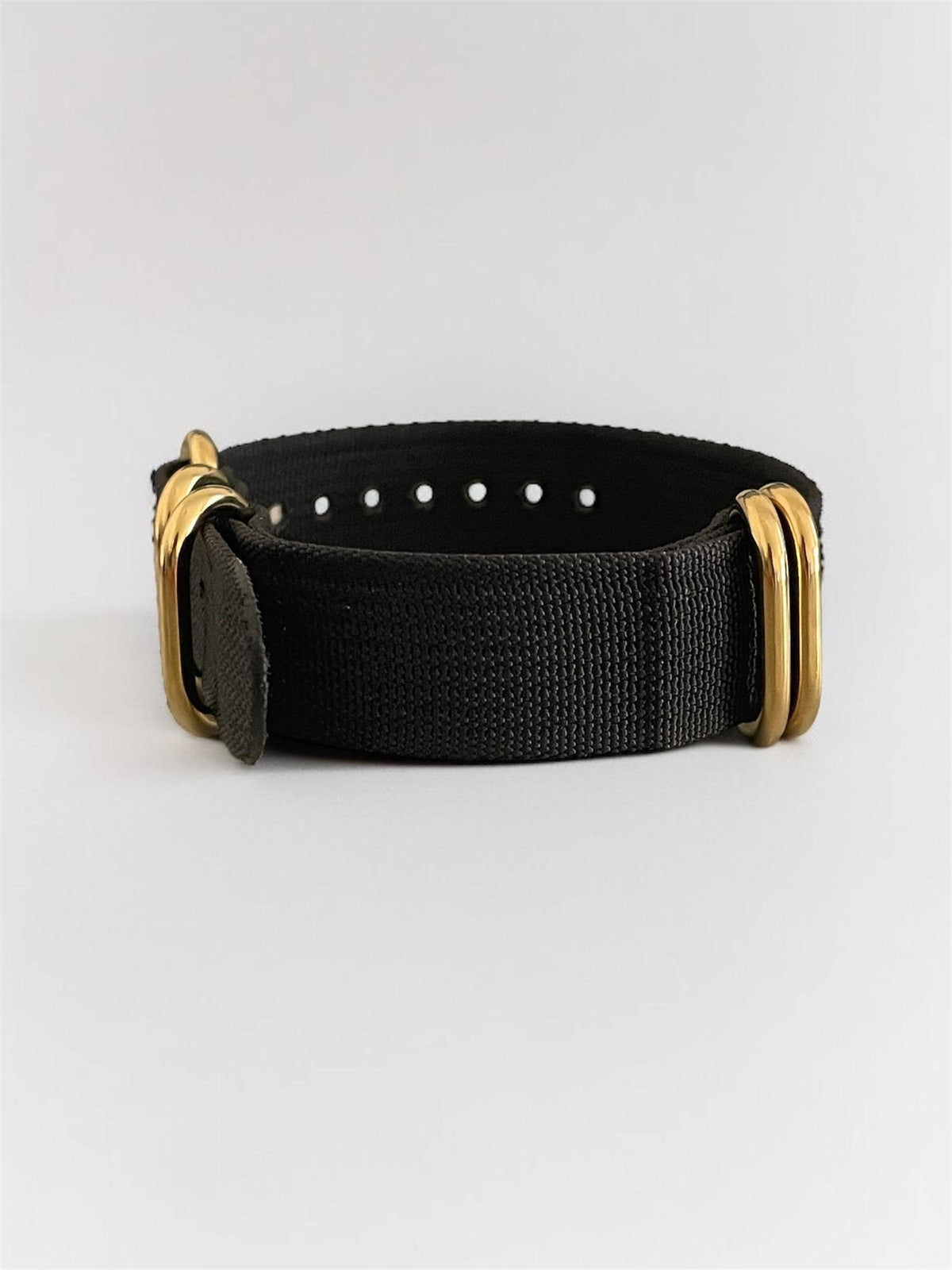 Black NATO Strap, Gold Buckle