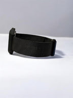 Custom Casio F91W Watch, Black, Black Metal Band