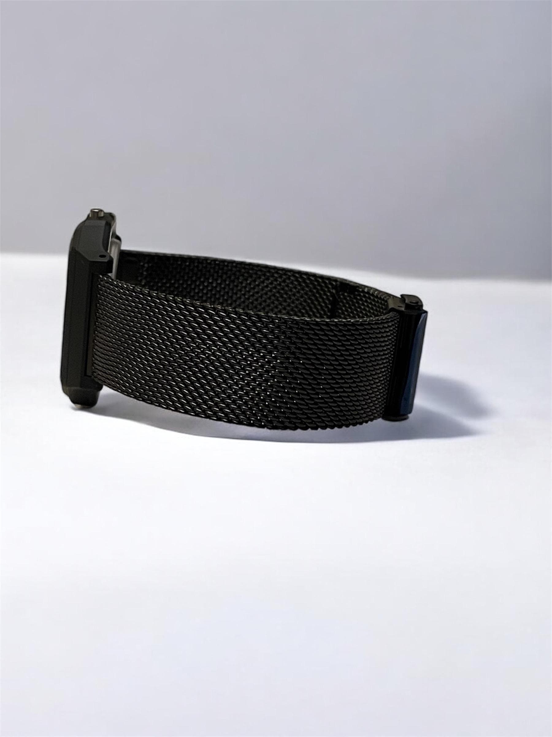 Custom Casio F91W Watch, Black, Black Metal Band