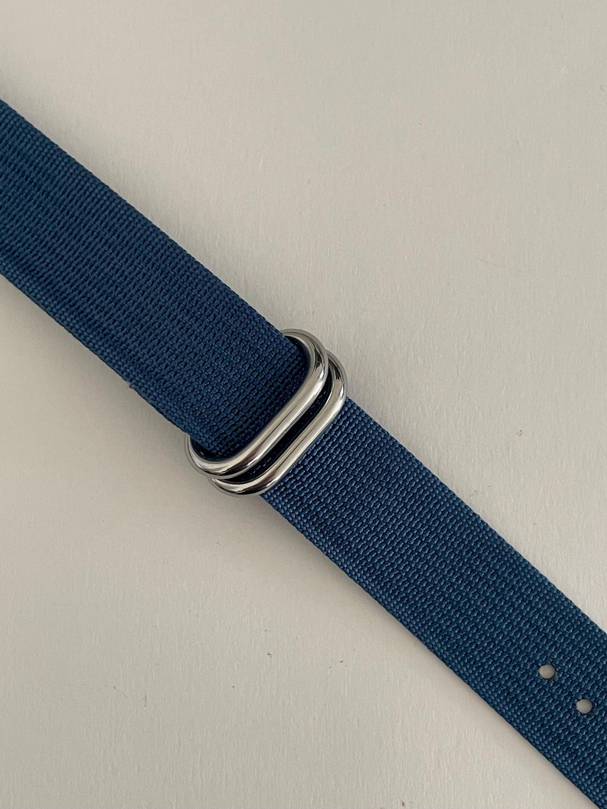 Blue NATO Strap, Silver Buckle
