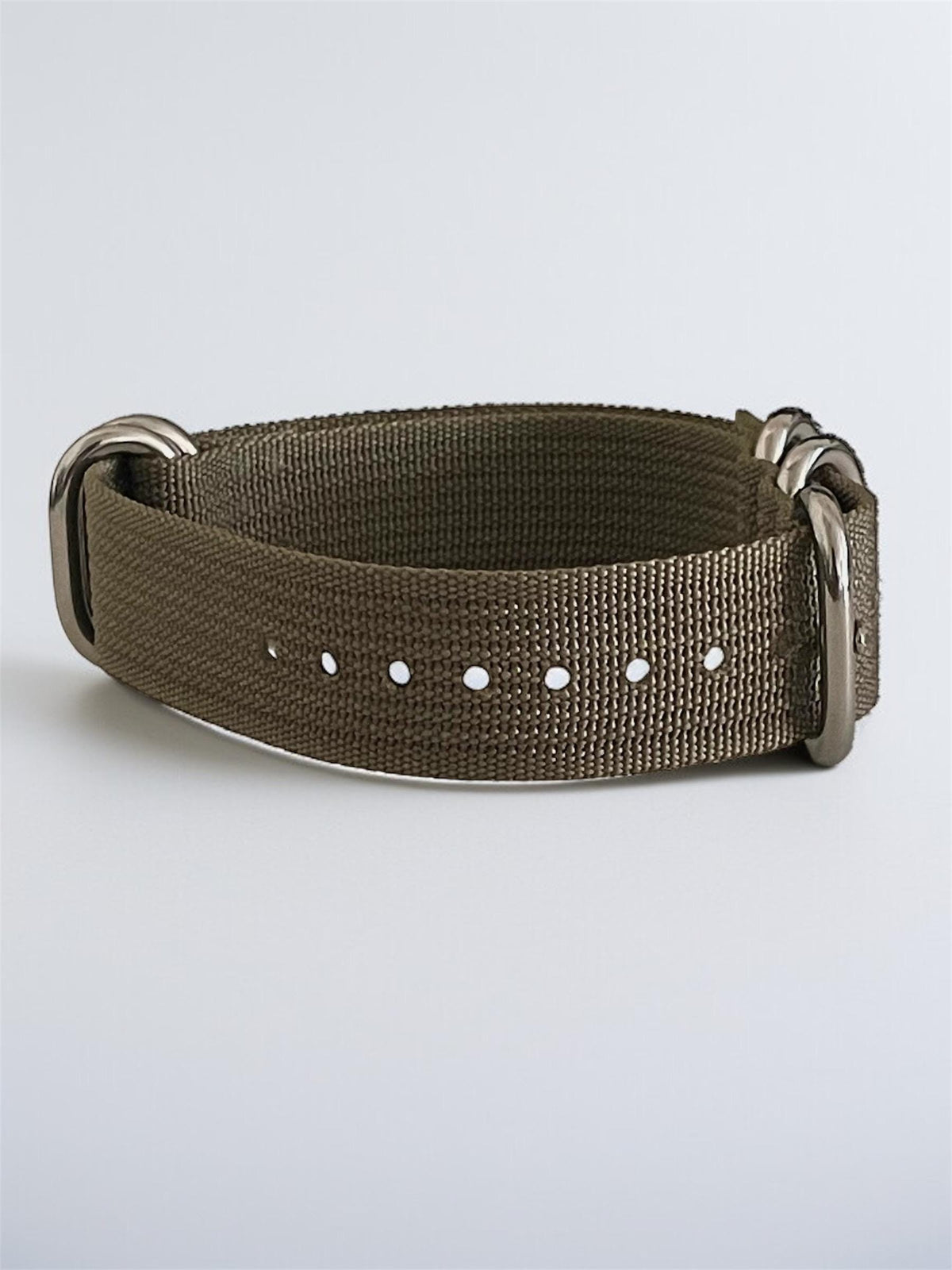 Army Green NATO Strap, Silver Buckle