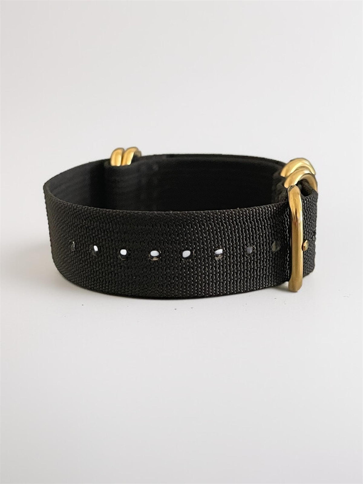 Black NATO Strap, Gold Buckle