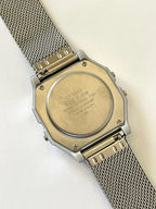 Custom Casio F91W Watch, Silver, Silver Metal Band