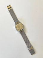 Custom Casio F91W Watch, Silver, Silver Metal Band