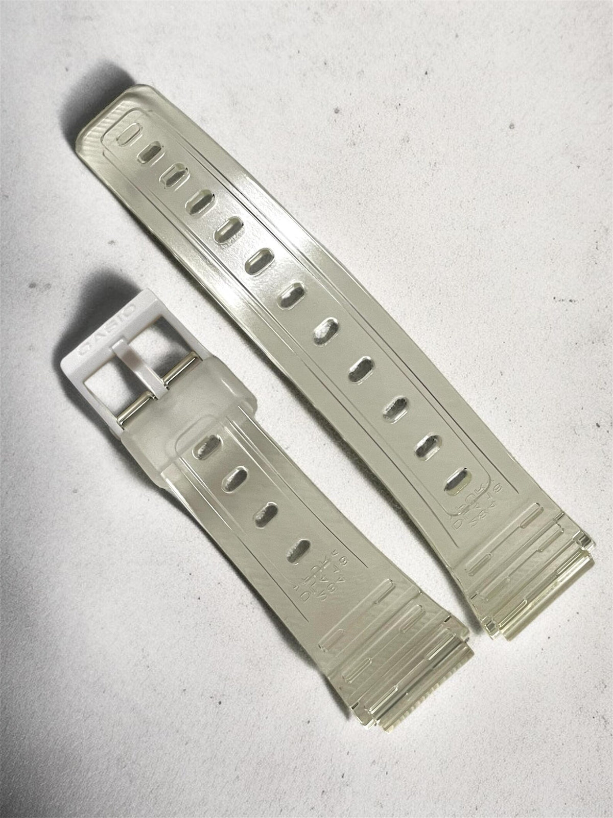 Custom Casio F91W Watch, White, Black NATO Band