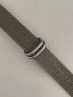 Custom Casio F91W Watch, Black, Army Green Nylon Strap