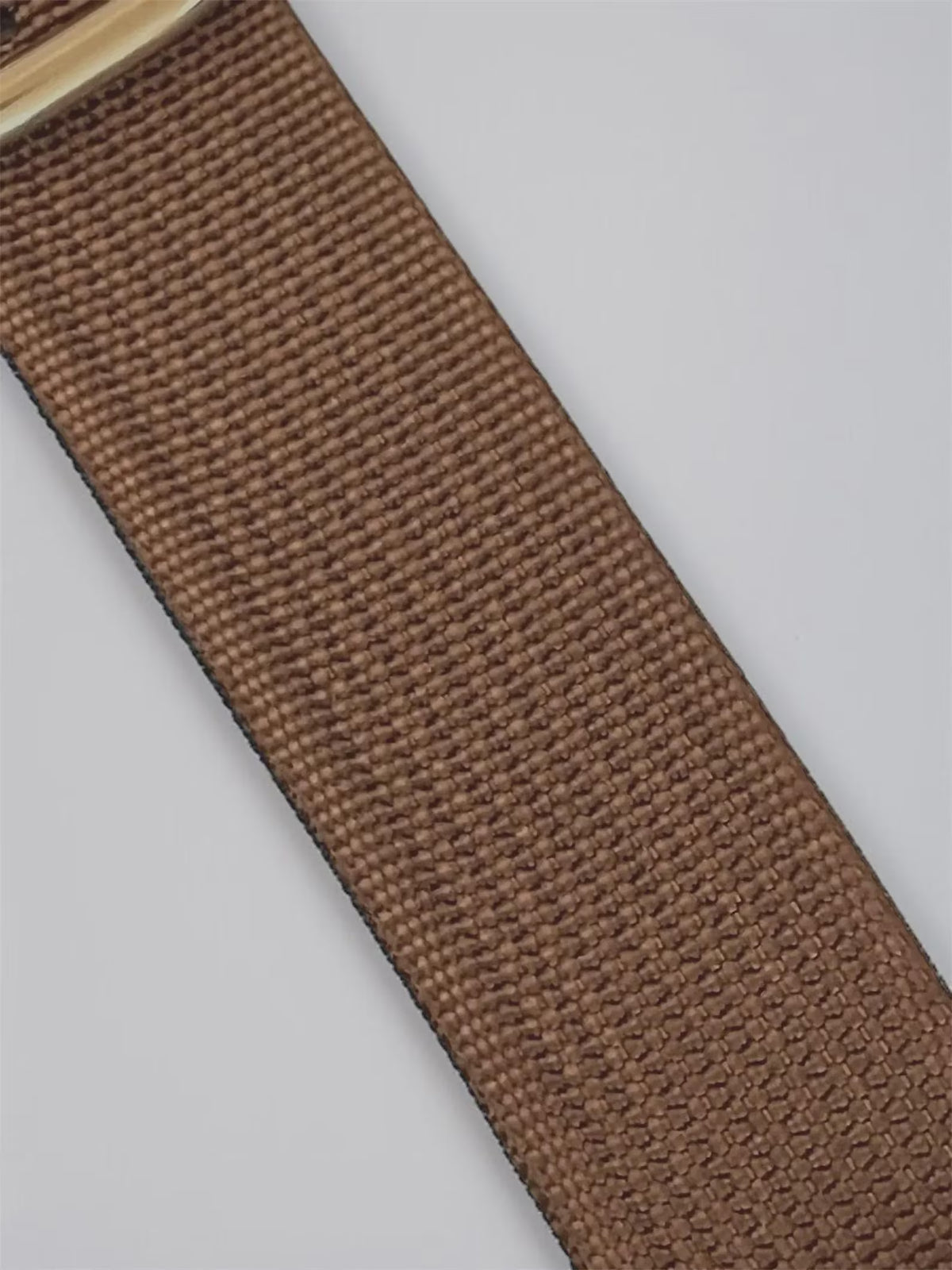 Custom Casio F91W Watch, Gold, Brown NATO Strap