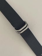 Custom Casio F91W Watch, Black, Black NATO Strap