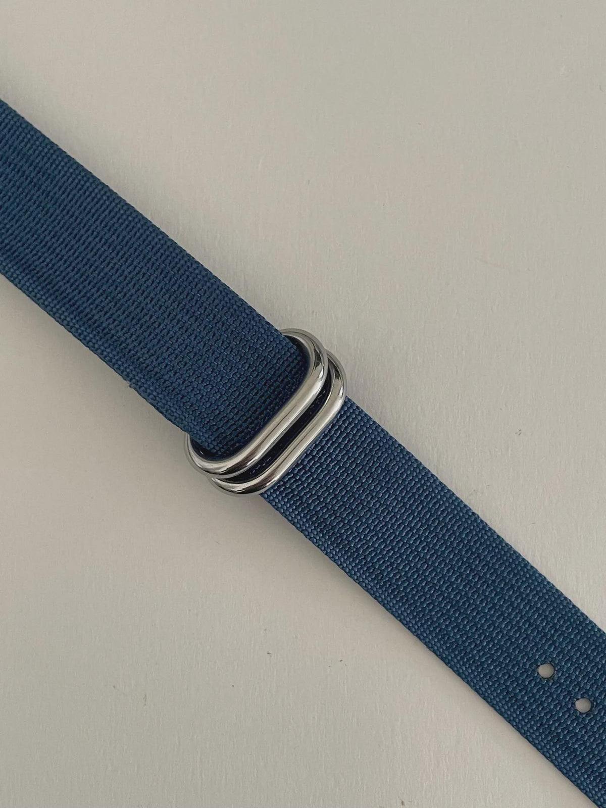 Custom Casio F91W Watch, Blue, Blue NATO Strap