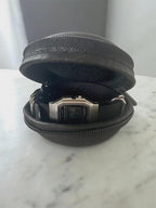 Custom Casio F91W Watch, Silver, Black NATO Strap