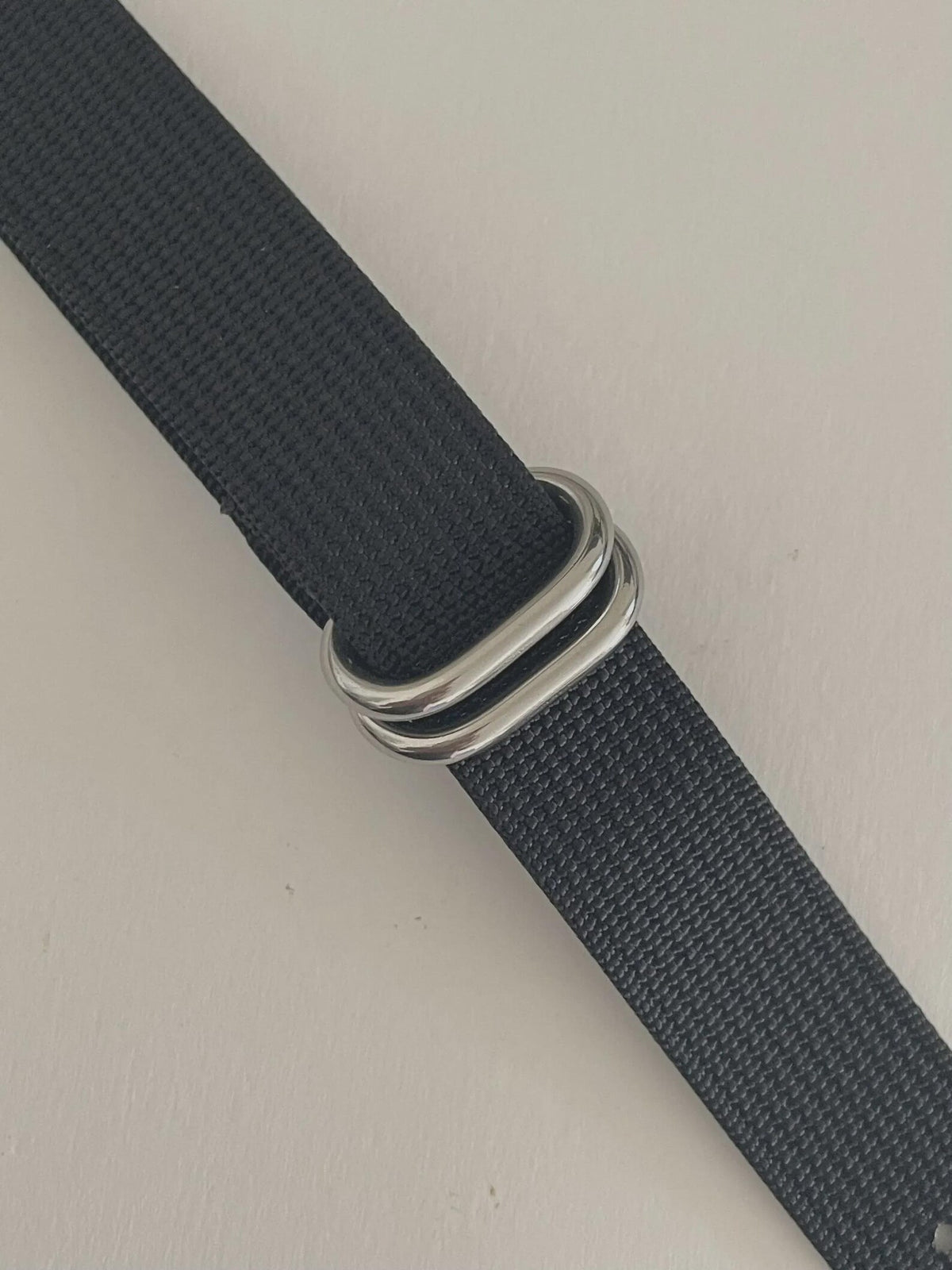 Custom Casio F91W Watch, Silver, Black NATO Strap
