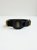 Custom Casio F91W Watch, Black,  Black NATO Strap