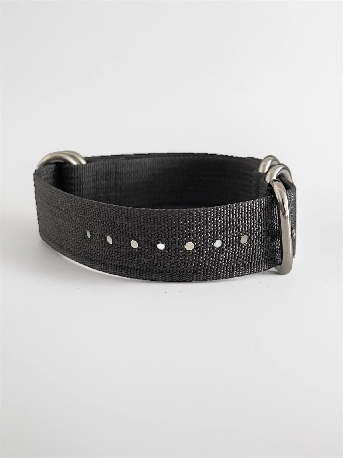 Gray NATO Strap, Silver Buckle