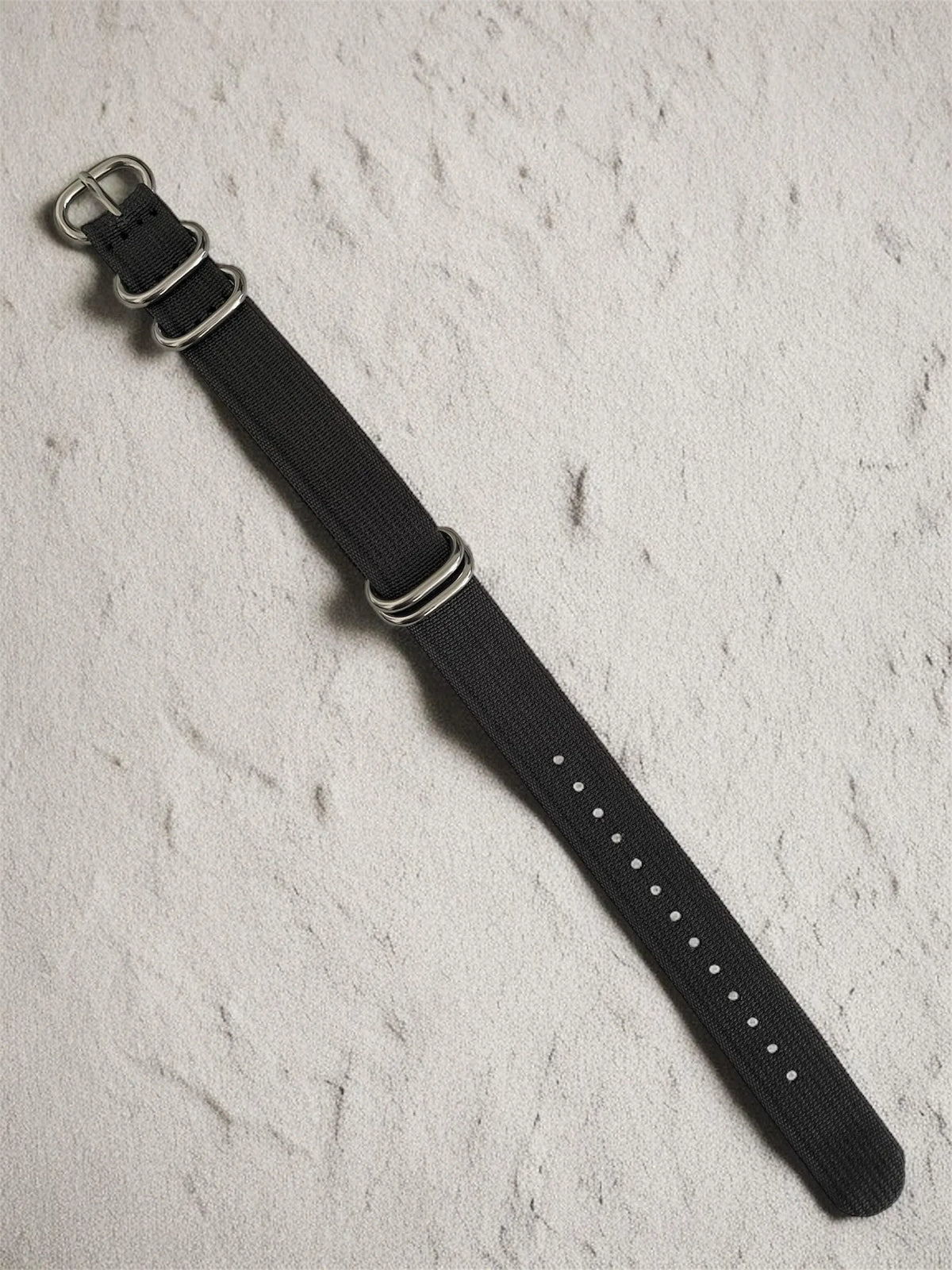 Gray NATO Strap, Silver Buckle