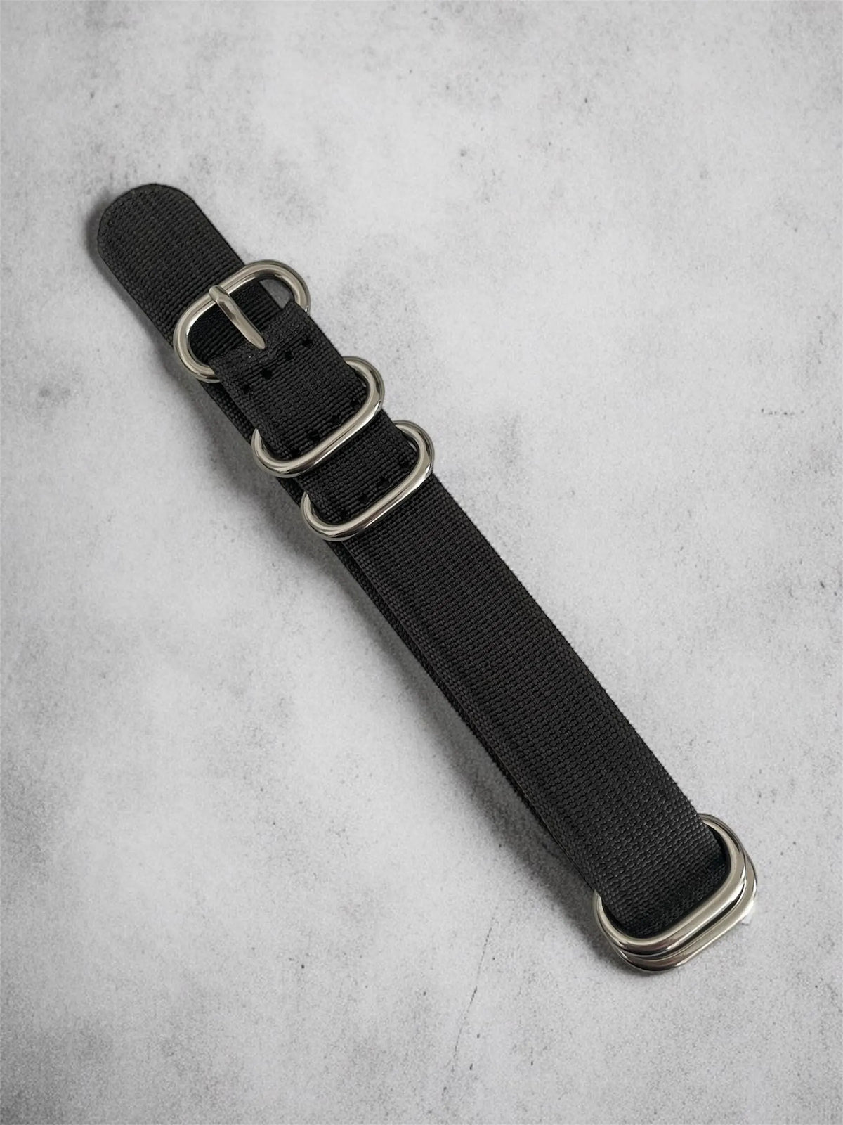 Gray NATO Strap, Silver Buckle