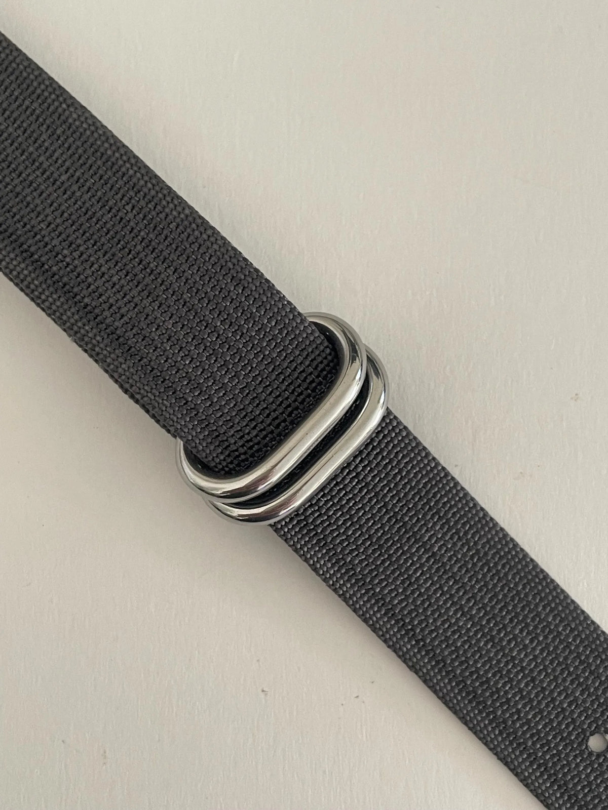 Gray NATO Strap, Silver Buckle