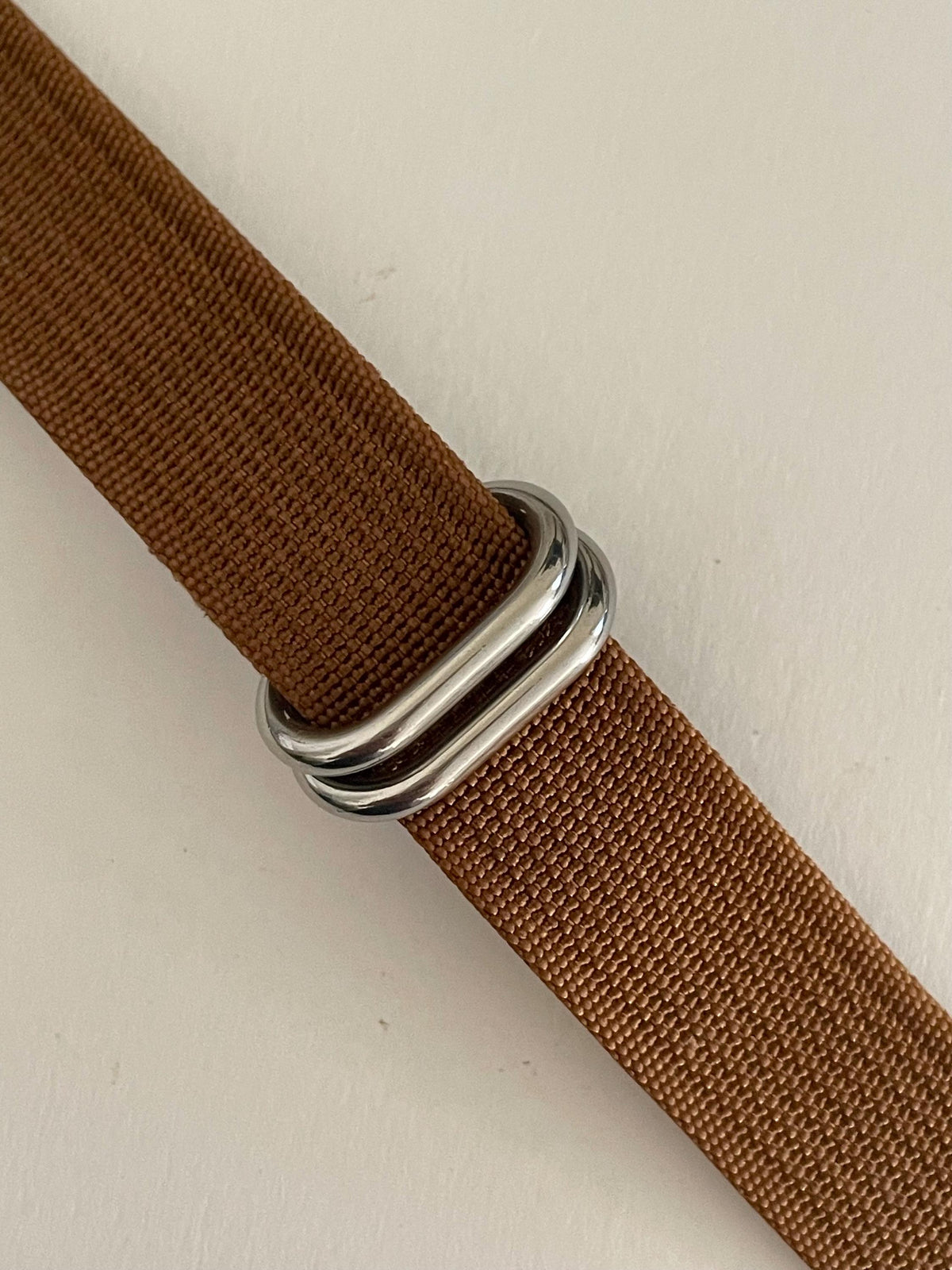 Brown NATO Strap, Silver Buckle
