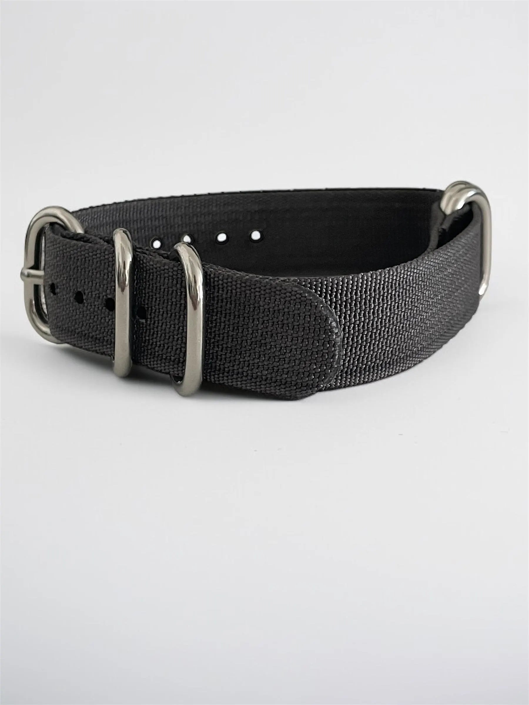Gray NATO Strap, Silver Buckle