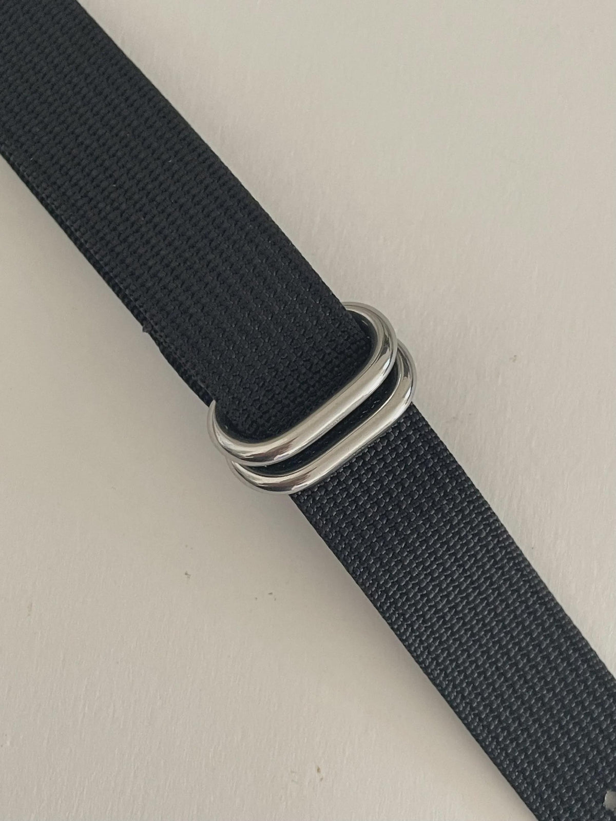 Custom Casio F91W Watch, White, Black NATO Band